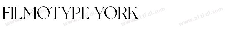 FILMOTYPE YORK字体转换